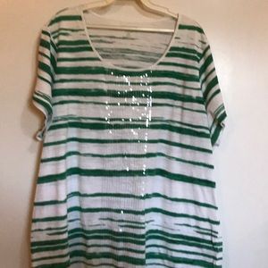 2X Coldwater Creek Blouse with Sequins